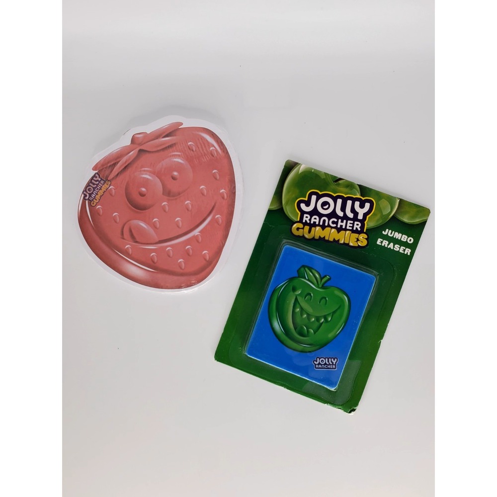 Jolly Rancher Gummies Collectibles Novelty Jumbo Eraser & Sticky Notepad